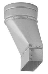 33. Redukcja niesymetryczna RDSS-NS Ø100/150x50 Ø110/150x50 Ø125/150x50 dz/az/bz 98 149.5 49.5 108 149.5 49.5 123 149.5 49.5 aga [kg] 0.28 0.