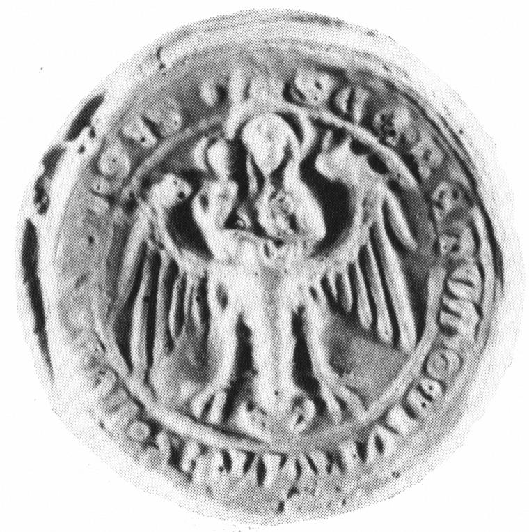 Dzieciątko stale siedzi przy prawym ramieniu (Ryc. 9), a dopiero w 1492 r. użyto przeciwnego układu 26. Halerze lubińskie z XV w.