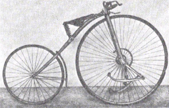 Zadanie 6 4 punkty Na dawnym rowerze na rysunku obok cyklista przebył drogę 1 km w czasie 1 minuty. Duże koło roweru ma średnicę d d = 1,5 m, a stosunek średnic jest 3:2. 6.1. Oblicz częstotliwości obu kół roweru.