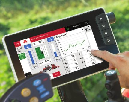 Sterowniki 05 FROM MASSEY FERGUSON Sterownik E-Link Pro ze zintegrowaną technoogią ISOBUS, oferowany w standardzie w aszynie MF 4160V Protec, obejuje duży, jasny ekran zapewniający znakoitą