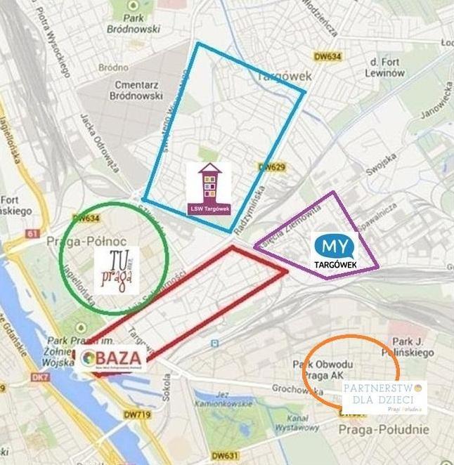Partnerstwo dla Dzieci Pragi Południe 2.0 Realizują: 1. Fundacja United Way Polska 2. Stowarzyszenie Wspólne Podwórko 3.
