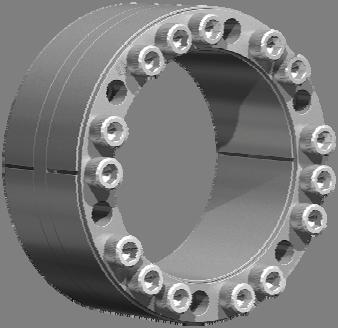 -3-1.1 Pierścienie rozprężno-zaciskowe fn 715 - ogólna charakterystyka Pierścienie rozprężno-zaciskowe serii fn 715 wykazują te same zalety, co sprawdzone uniwersalne pierścienie fn 712.