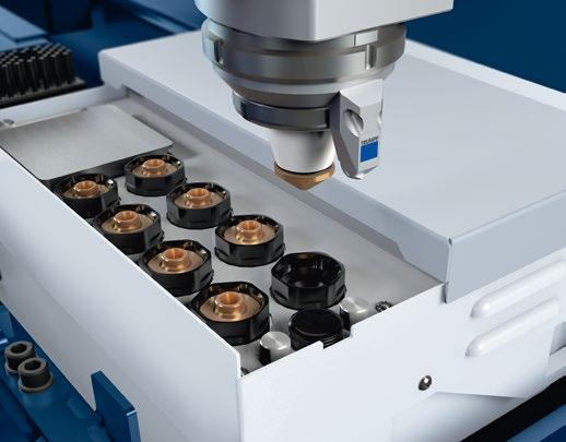 wycinarki laserowej z wydajnością maszyn wyższej klasy: laser dyskowy TruDisk gwarantuje bardzo wydajny i niezawodny proces cięcia w perspektywie długoterminowej.