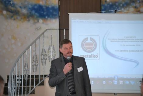 Arkadiusz Krajka dyrektor Zakładu Maszyn Wirowych METALKO w Bydgoszczy Następnie Pan Krzysztof Waligórski, ekspert Urzędu Dozoru Technicznego, omówił wymagania prawne dotyczące urządzeń chłodniczych