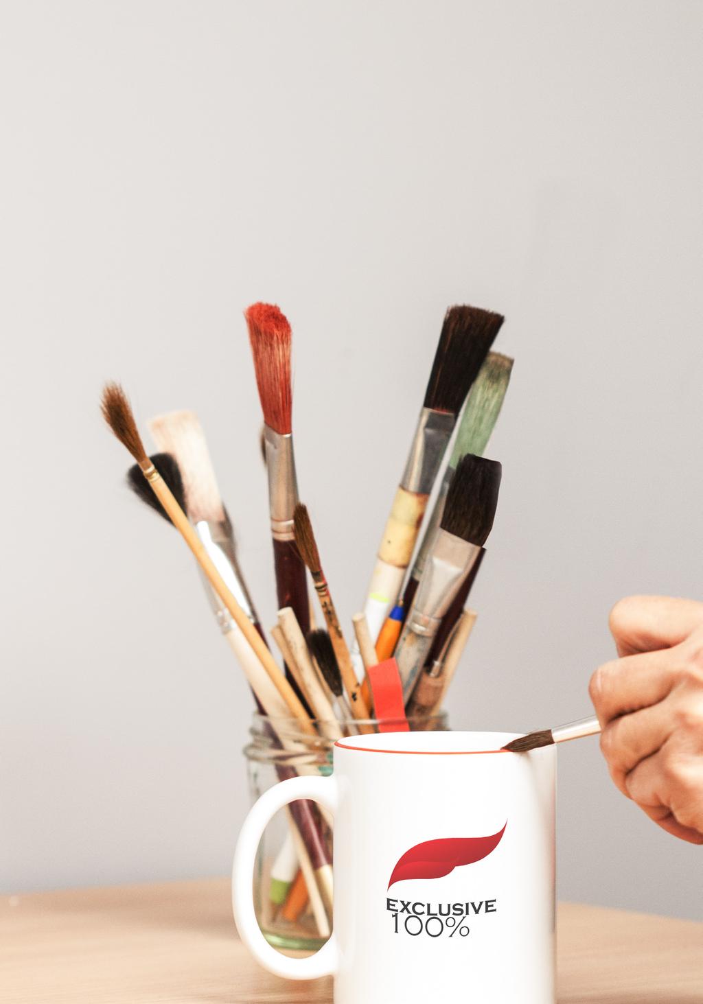 HAND MADE Technika ręcznego malowania górnych krawędzi (rantów) ceramiki i porcelany na dowolny kolor Pantone.