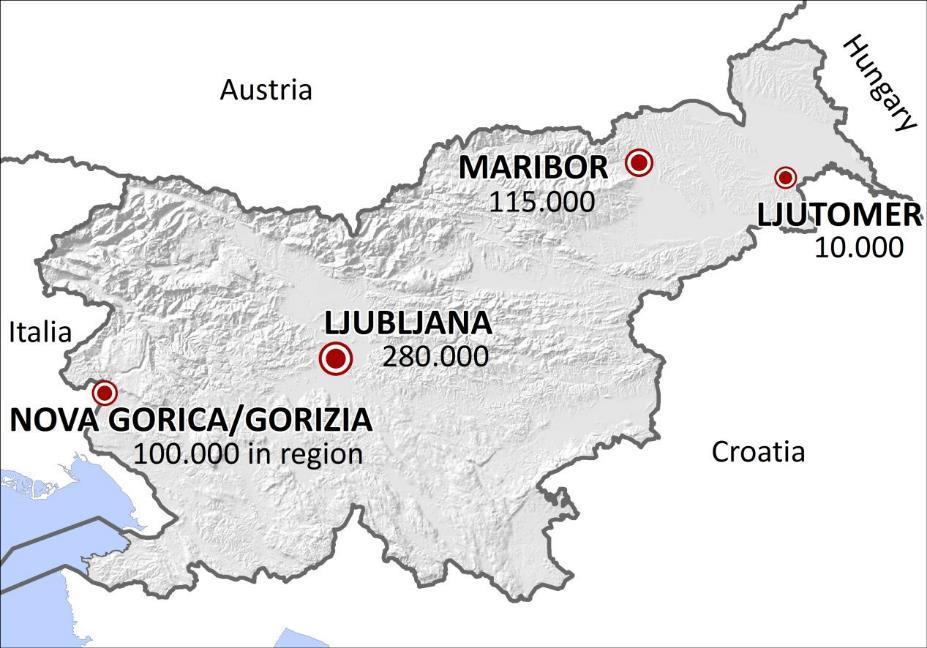3 SŁOWEŃSKIE PRZYPADKI ŚREDNIE MIASTO Lublana: 280.