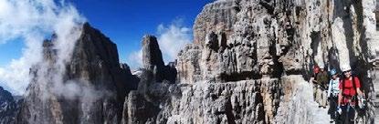 Dolomity Brenta. Adamello Presanella Propozycja trekkingu z możliwością wspinaczki na via ferratach. Termin: 25.08-2.09.