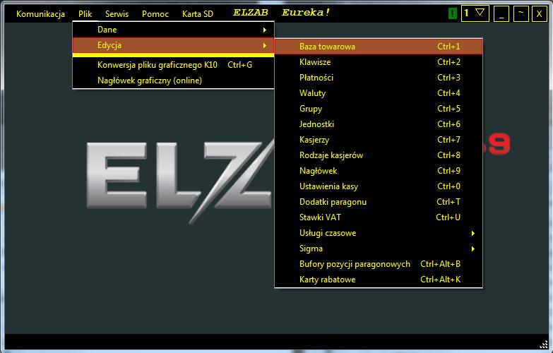 3. Przechodzimy do : Plik > Edycja > Baza Towarowa lub skrótem klawiszowym CTRL+1 4.