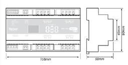 Przełącznik do ręcznego wyboru grupy Wyjście 1-10 V & DSI dla 50 stateczników / zasilaczy LED Dioda stanu 4-kanałowy kontroler stateczników (474) 4-kanałowy konwerter na 0/1-10 V / DSI / PWM