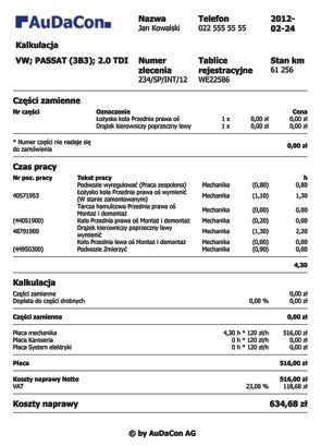 6 Prowizje serwisantów.