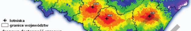 Największy obszar closest point posiada port w Szymanach, natomiast najwięcej osób mieszka w obszarze katowickiego portu lotniczego