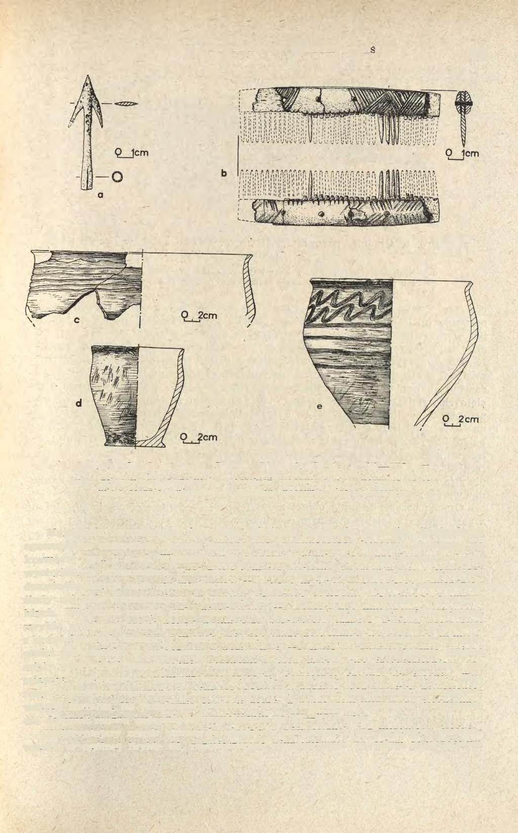 BADANIA NA STANOWISKACH GRODNIA I CIEŚLIN 325 Ryc. 5. Grodnia, pow. Sierpc. Stan. 2. Osada z VI VIII w.