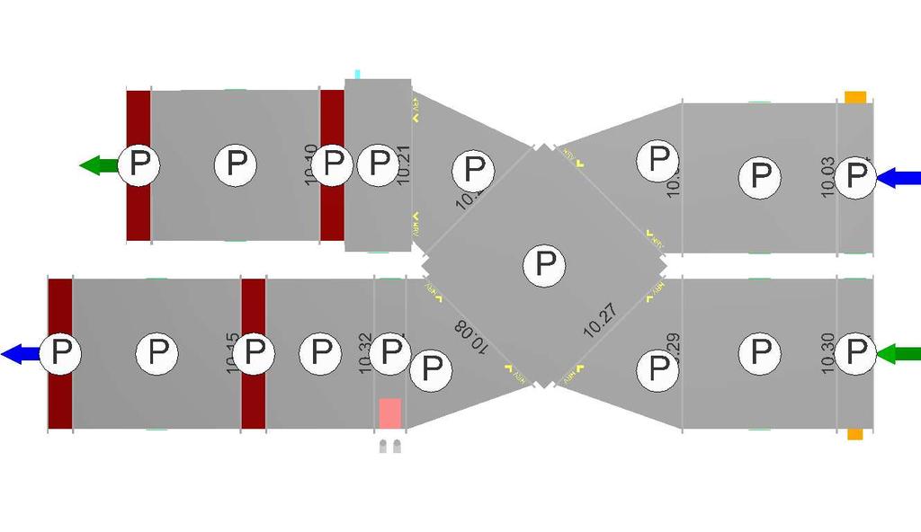 Zestaw : 10 UŜytkownicze zadanie drukowe Strona : 4/7 Bloki X = 3844 mm, Y = 1946 mm Szczegóły do części składowych urządzenia 10.