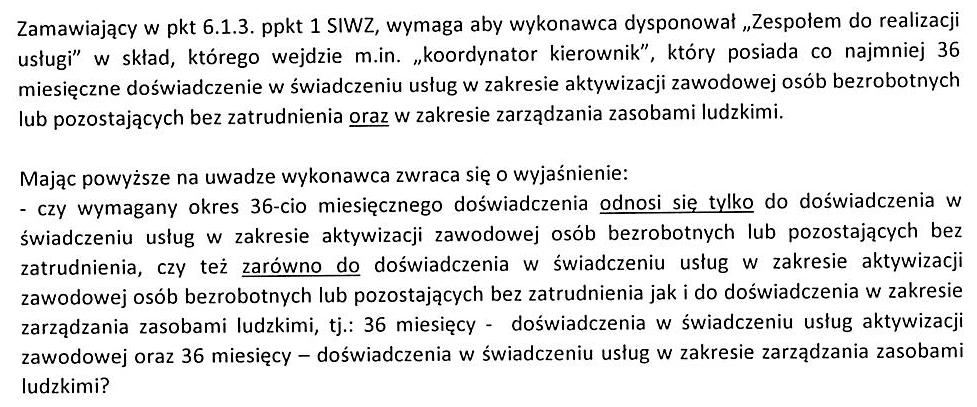 działalności gospodarczej.