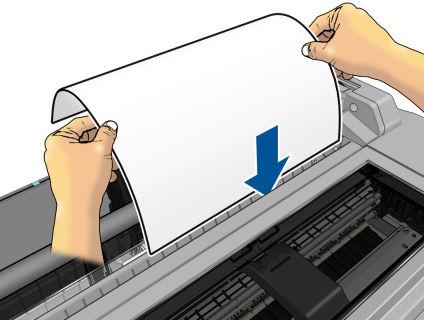 Wyładowanie roli Jeśli papier znajduje się na roli, rolę można wyładować, używając panelu przedniego: dotknij ikony, a następnie opcji Unload roll (Wyładuj rolę).