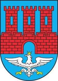 31 Herbem miasta Warta jest tarcza, gdzie w polu niebieskim znajduje się mur i brama miejska bez wrót. Na murze trzy wieże o równej wysokości, każda z czterema blankami.