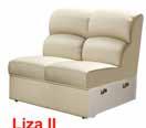 /wys./gł. Liza sofa III F 153 / 93 / 196 cm szer./wys./gł. Liza róg 133 / 93 / 100 cm szer.