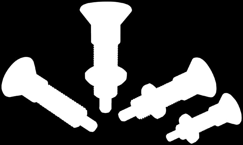 D -0,02-0,04 Wersja stalowa: Trzpień ustalający hartowany, szlifowany i oksydowany.