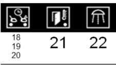 PRĘDKOŚCI 14- Przycisk wyboru mocy / prędkości 15- Wyświetlacz - maksymalna moc / maksymalna prędkość 16- Wyświetlacz - średnia moc / maksymalna prędkość 17- Wyświetlacz -