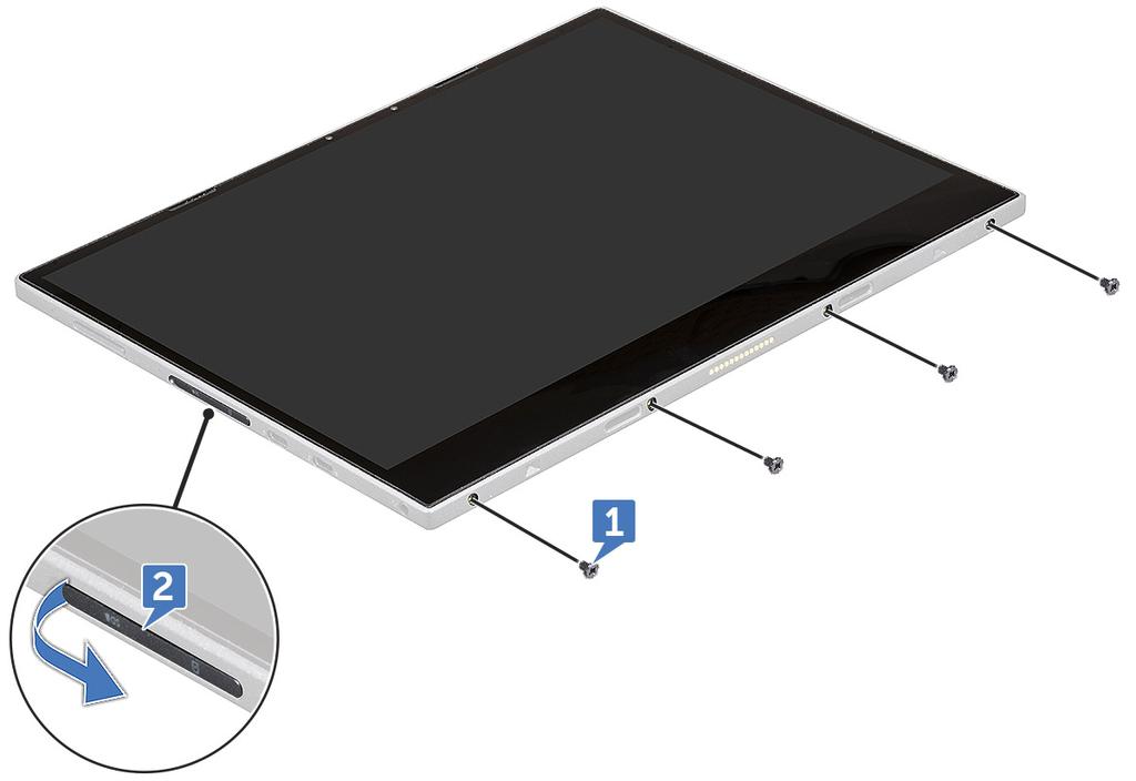 4 Wsuń plastikowy rysik do gniazda karty microsim/microsd.