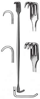 HAKI RETRACTORS ХАКИ / 30.85 ostry sharp острый 30.87 ostry sharp острый 0x6 mm 30.