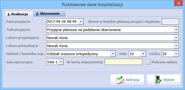 Przyjęcie 4.1.