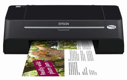 Epson PhotoEnhance pozwala skorygować kolor i kontrast zdjęć Wydruki są odporne na wodę, rozmazywanie i można je opisywać markerem ZALECANE ATRAMENTY* 1 Atrament Epson