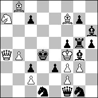 He3+ W:e3# 1...Gd5 2.Wc4+ G:c4+ 3.Hd3+ G:d3#. 2 wyróżnienie honorowe nr 1339 Jarosław BRZOZOWICZ Trzy maty różnymi bierkami na polu e4. Temat ostatniego WCCT.
