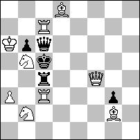 Uważam, że wstęp jest dobry, ponieważ biały hetman aktywnie uczestniczy w przygotowaniu. 1...S:g6 2.S:f4+ S:f4 3.He6+ S:e6# 1.Hc3! ~ 2.We5+ d:e5 3.Hd4+ e:d4# 1...e:d3 2.H:d3+ Wd4+ 3.