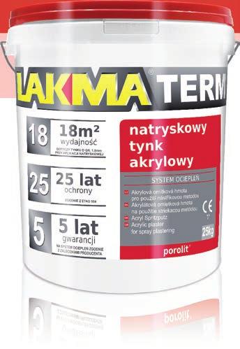 POROLIT natryskowy tynk akrylowy POROLIT to najnowszej generacji polimerowa, niepalna i nieszkodliwa dla środowiska masa tynkarska o strukturze baranka.