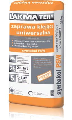 Kleje do systemów ociepleń Zadaniem zaprawy klejącej jest trwałe przymocowanie do podłoża warstwy izolacyjnej ze styropianu lub wełny mineralnej.