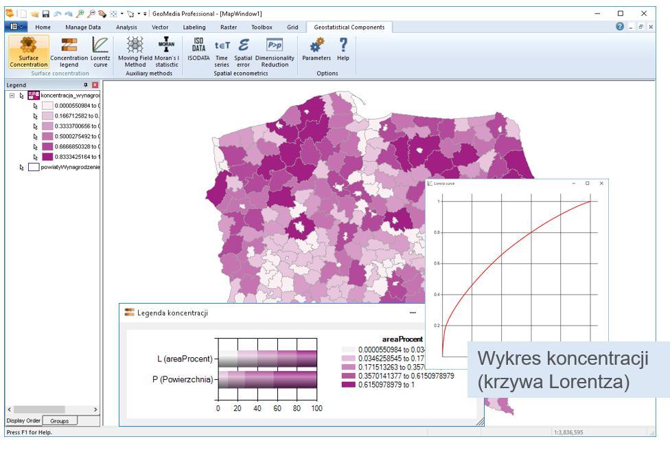 GeoMedia Enterprise Intelligence - zastosowanie Aktywizacja umiejętnego wykorzystania wiedzy Wyszukiwanie zależności w danych, przetwarzanie danych w informację i wiedzę