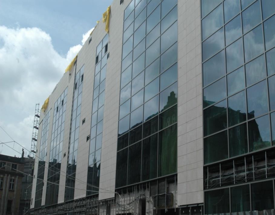 Elewacje fasadowe Projekt: Centrum Handlowe Agora Bytom Generalny