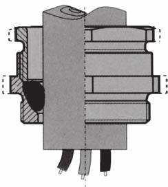 Dławnice metalowe / Metal glands /. Металлические сальники 3/25 Dławnica mosiężna standard MDW... z przedłużonym gwintem. IP54 Materiał: Mosiądz poniklowany. Uszczelka: PCW.