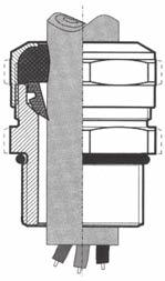 3/32 Dławnica stalowa. typu SDW. z gwintem. SDW...M. z gwintem metrycznym. IP66 Dławnice metalowe / Metal glands /. Металлические сальники Steel gland. SDW type. with thread. SDW...M type.