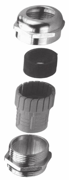 Dławnice metalowe / Metal glands /. Металлические сальники 3/33 Dławnica mosiężna IP68 Przeznaczona do stosowania w przemysłowych instalacjach elektrycznych.