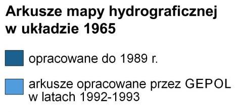 HISTORIA MAPY HYDROGRAFICZNEJ POLSKI Wytyczne K-3.