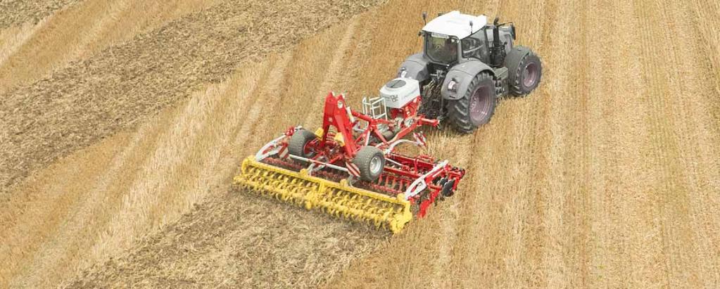 W jednym przejeździe roboczym: Agregat TEGOSEM łączy w sobie uprawę gleby i wysiew poplonów w jednym przejeździe roboczym oszczędzając w ten sposób czas i koszty.