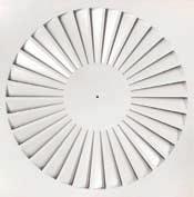 SQUARE SWIRL DIFFUSER / KWADRATOWY NAWIEWNIK WIROWY ESD-EA - They are used as supply diffuser on the ceiling. - Używane jako nawiewniki na sufitach.