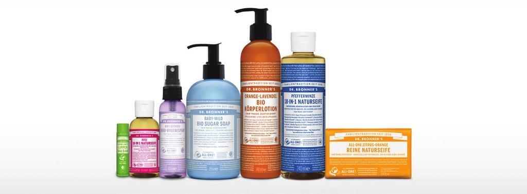 MAGICZNE MYDŁA DR. BRONNER S Kultowe mydła firmy Dr Bronner s produkowane z dbałością o pochodzenie składników organicznych, o dbałość o środowisko i zasady sprawiedliwego handlu. Magiczne mydła Dr.