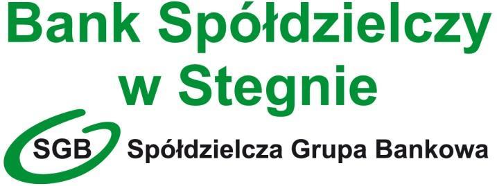 Załącznik nr 1 do Uchwały Nr 6/ZB/26/2018 Zarządu Banku Spółdzielczego w Stegnie z dnia 22.