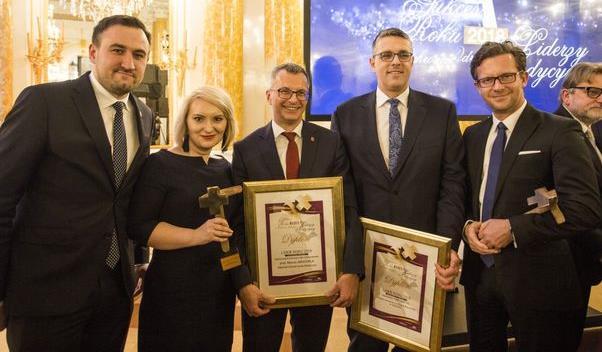 Lider Medycyny 2018 laureat w konkursie Sukces Roku 2018 w Ochronie Zdrowia Liderzy Medycyny nagroda za działalność edukacyjno-szkoleniową w misję GUMed wpisane są działania o charakterze edukacyjnym