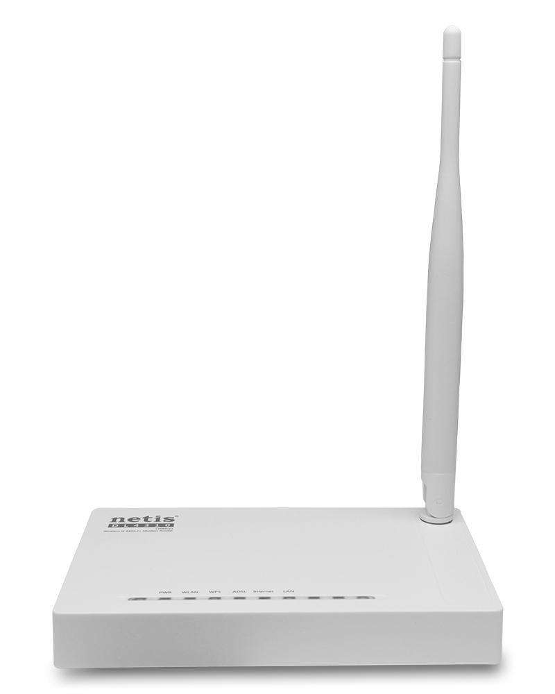 NETIS ADSL Modem/Router DL4310 150Mbps Producent : NETIS NETIS ADSL Modem/Router DL4310 150Mbps Netis DL4310 to urzadzenie 3 w 1, laczace funkcje szybkiego modemu ADSL2+, 1-portowego routera NAT i