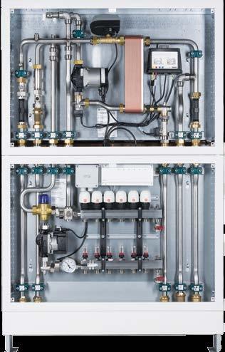 IDEALNE ROZWIĄZANIE DLA BARDZO MAŁYCH ROZPIĘTOŚCI TEMPERATUR Dzięki elektronicznemu sterowaniu pompą, Taconova zwiększa wydajność węzłów mieszkaniowych.