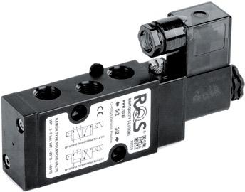 22 Elektrozawór NAMUR typ PNV Charakterystyka Typ 3/2-5/2 Korpus aluminium Przepływ 720 Nl/min Ciśnienie zasilania 3-8 bar Napięcie cewki 24 VDC, 24 VAC, 230 VAC Pobór mocy 24 VDC 3W, 24 VAC 5VA, 230