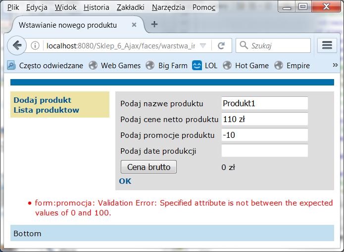 4. Należy wprowadzić zmiany do kodu strony dodaj_produkt2.