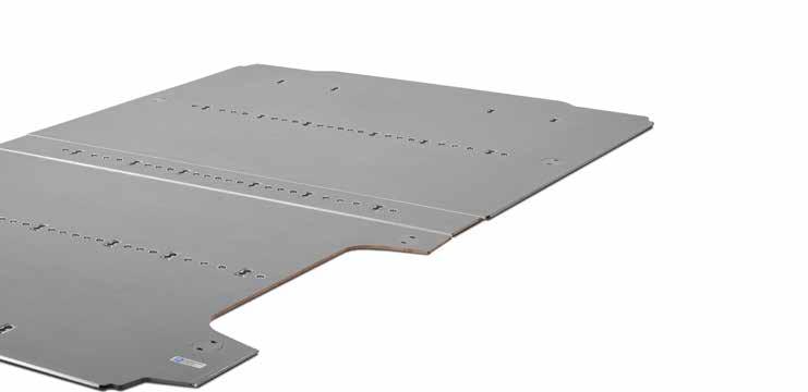 SF SFETY FLOOR SUELO - POŁOG Suelo y paneles para vehículo con puerta lateral derecha y paredes de chapa.