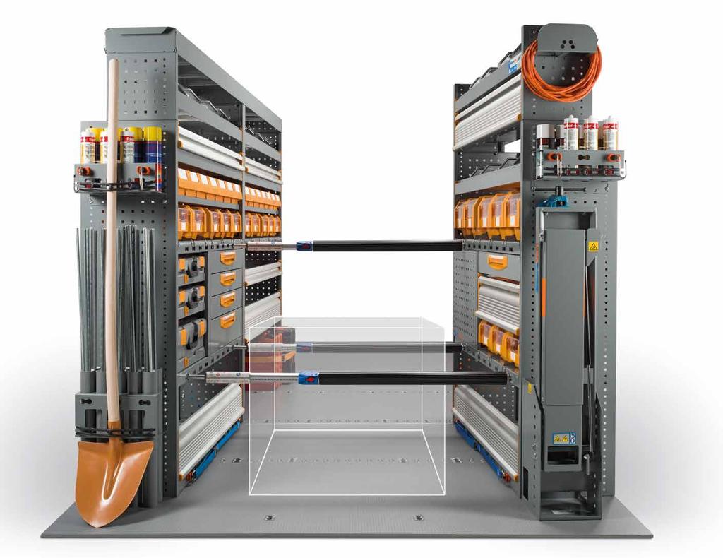 EQUIPMIENTO PROFESSIONL - WYPOSŻENIE PROFESSIONL El equipamiento para furgonetas PROFESSIONL diseñado por Store Van está perfectamente integrado en