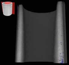 Wybrany przekrój przedstawiający badaną dyszę zalewaną przez nadlew Fig. 5. Selected section showing the tested nozzle pouring technology from the top through a riser Rys. 6.