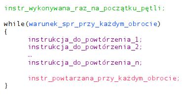 zapami tana w zmiennej i, poprzednia jej warto± (1) zostaje zapomniana i zast piona 2 KROK 3 ˆ Zmienna i ma warto± 2, i=2; mniejsza, poniewa» jest równa dwa, wi c i<3; jest prawd ˆ Wypisujemy na